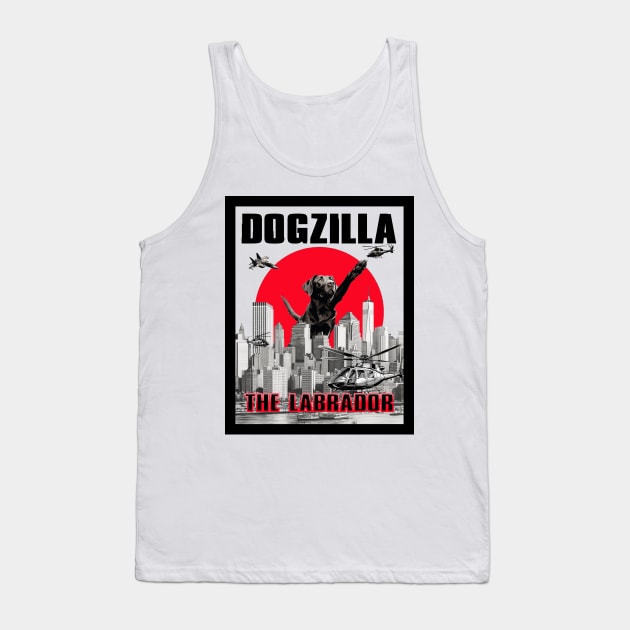 Dogzilla: The Labrador Tank Top by DreaminBetterDayz